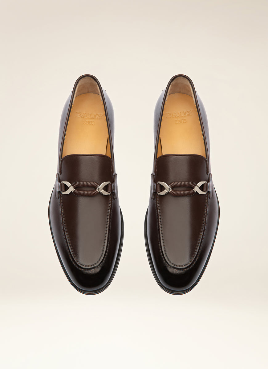 Bally colbar hotsell leather loafers